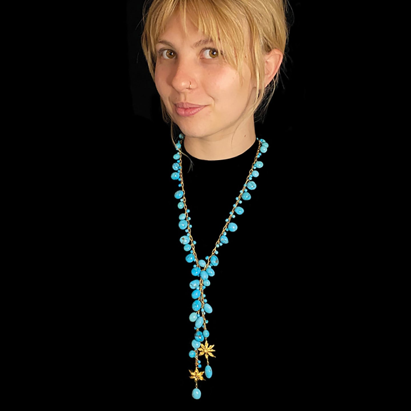 Anise Charms Panoptic Opera Length Kingman Turquoise